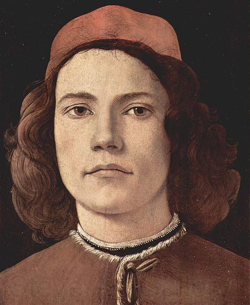 Sandro Botticelli Portrat eines jungen Mannes France oil painting art